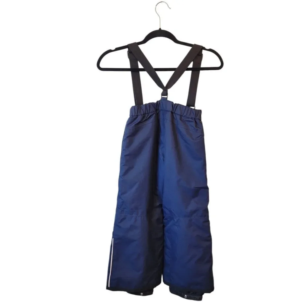 Reima Tec Kid's Navy Blue Snow Pants Overall Bibs Size 11